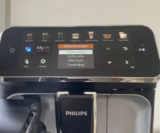 Philips 5400 Series LatteGo control pannel