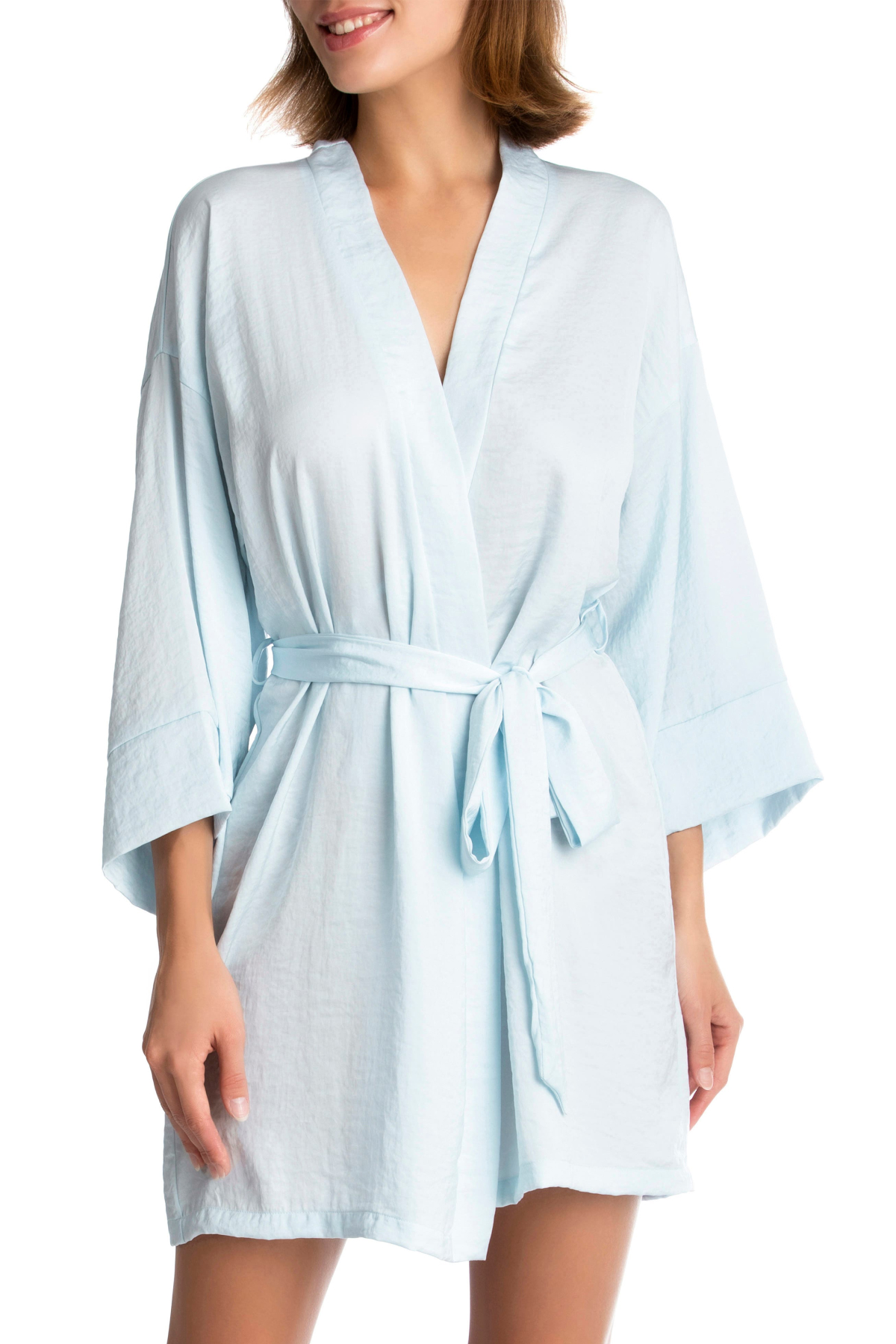 In Bloom by Jonquil Philipa Lace Trim Satin Wrap
