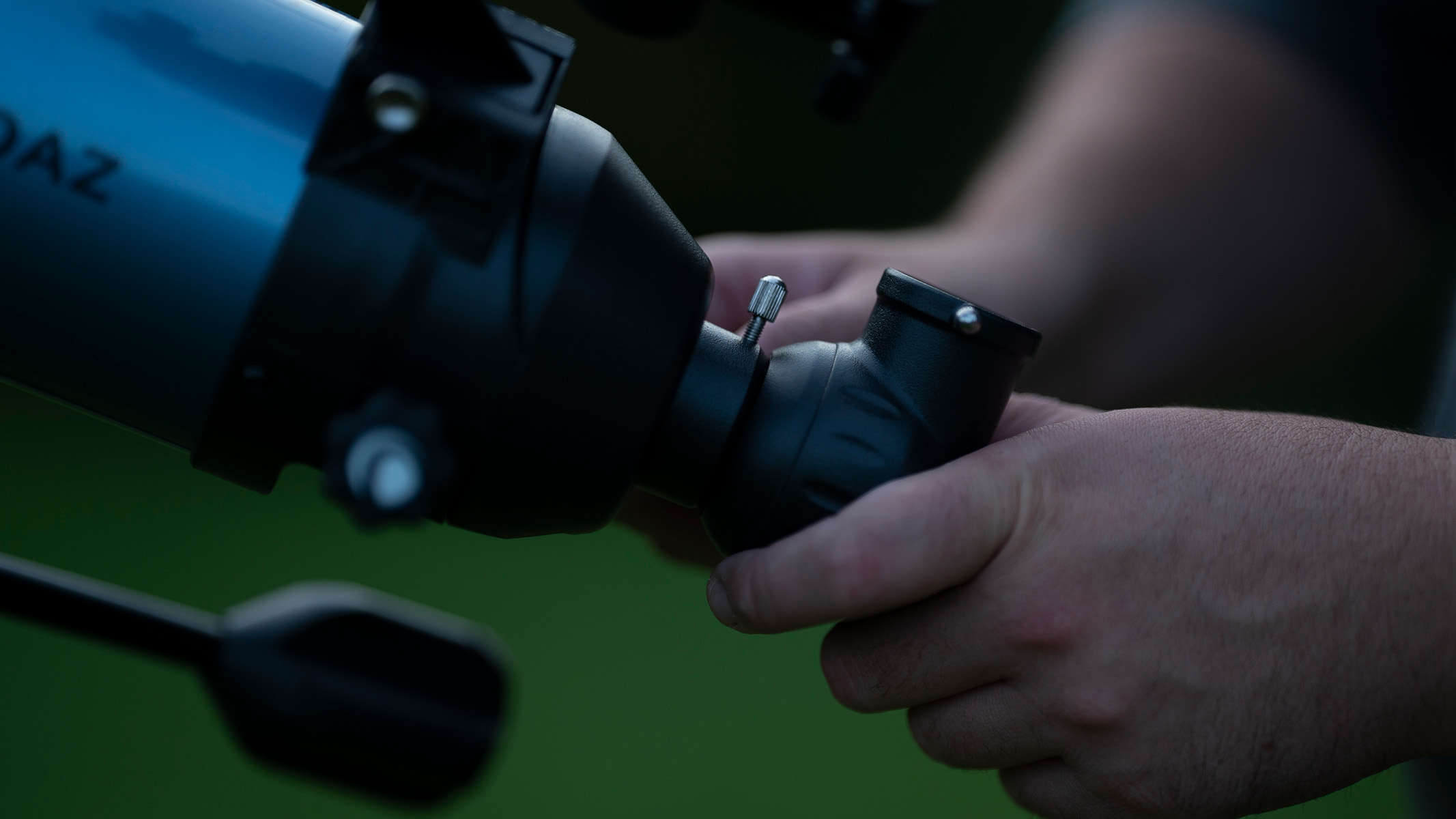 eyepiece holder on the celestron inspire 100az