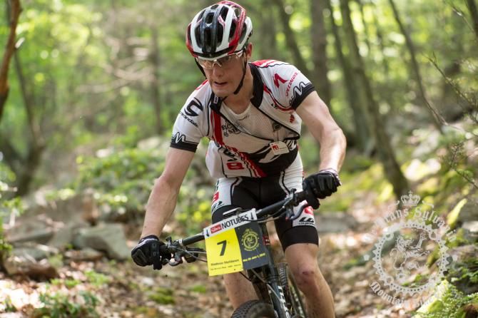 Madison Mathews cornering during the first enduro segment.
