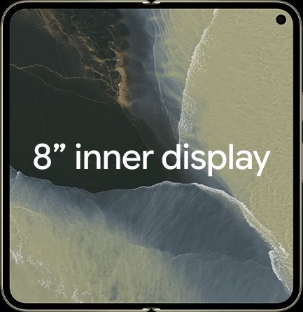 Pixel 11 Pro Fold in Pine showing the internal screen