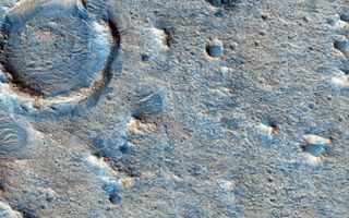 A close-up view of Oxia Planum on Mars from NASA's Mars Reconnaissance Orbiter.