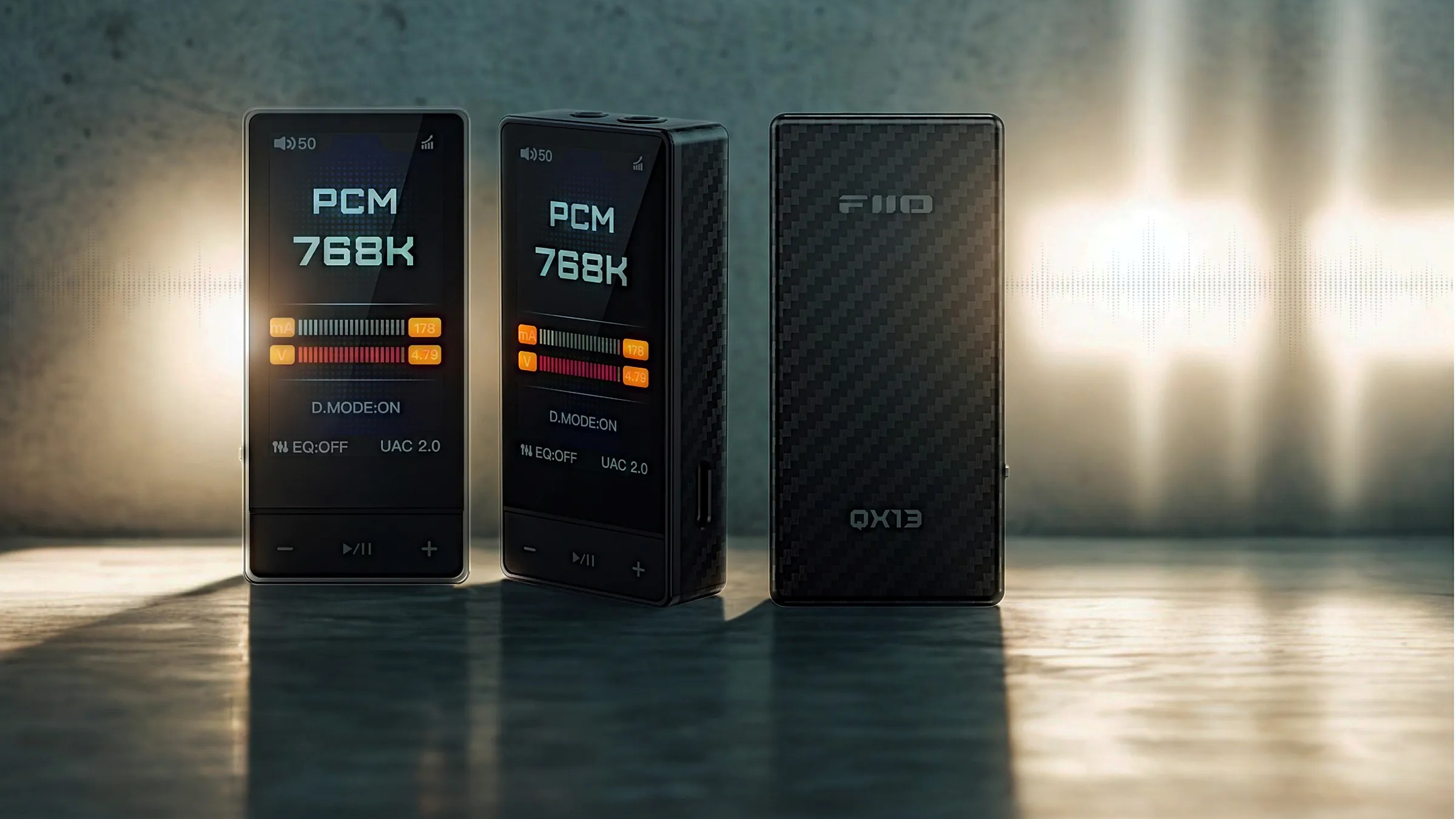 Fiio QX13 carbon fibre DAC triple shot 