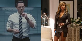 Ben Affleck in The Accountant and Jennifer Lopez in Hustlers