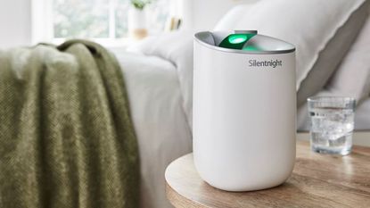 Dehumidifier in a bedroom