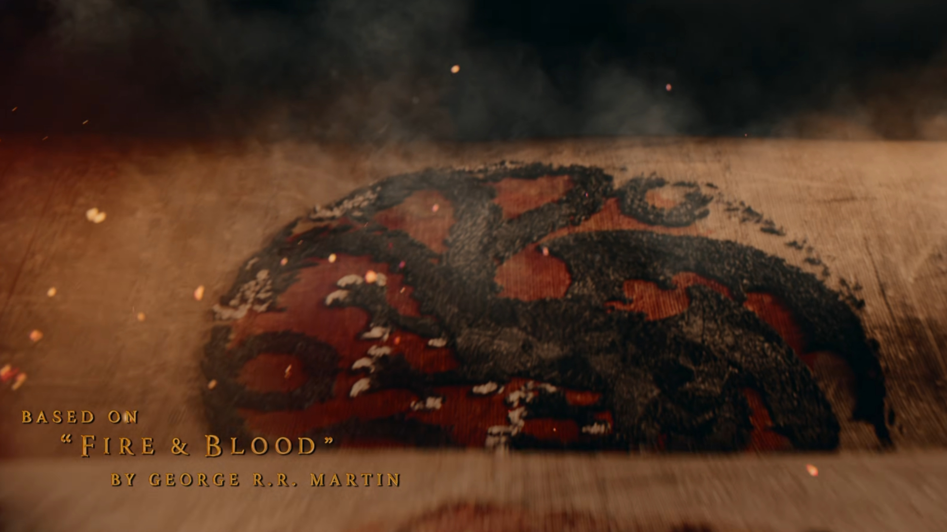 Four legged dragon in the House of the Dragon opening credits
