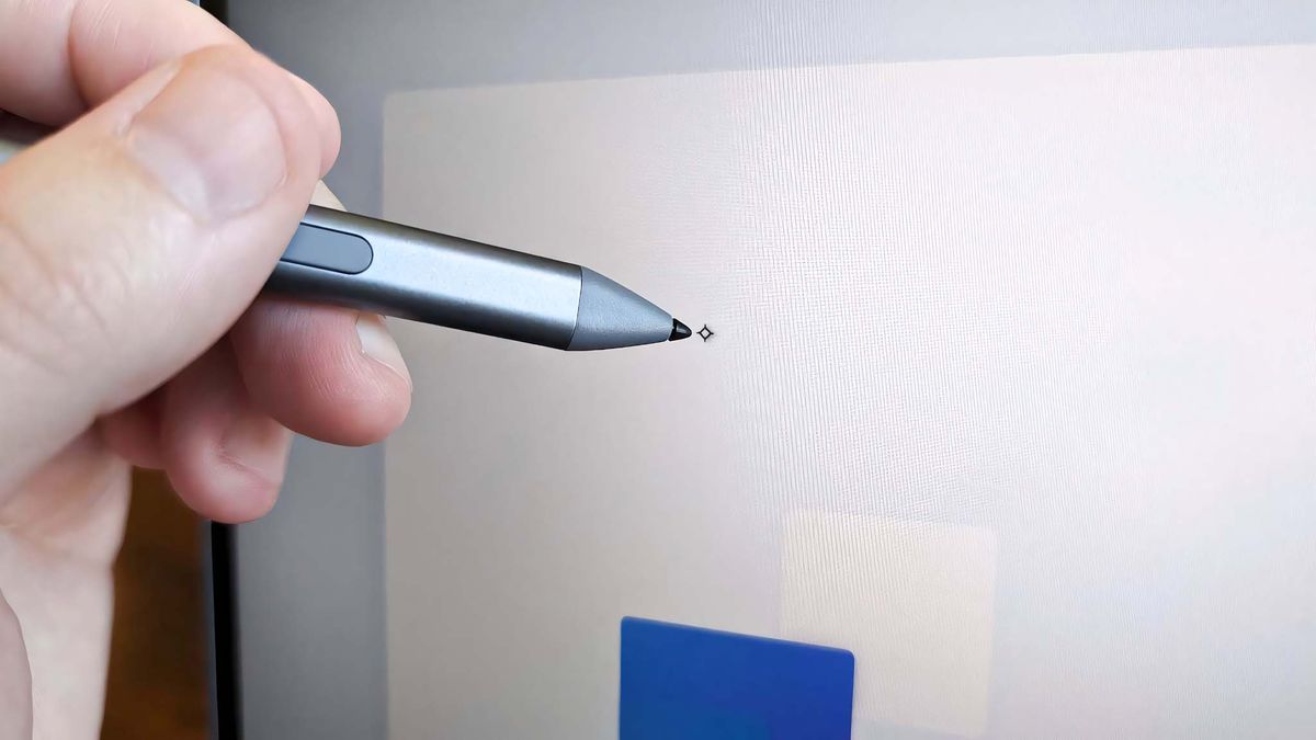 Lenovo ThinkPad X1 2-in-1 Gen 9 pen hovering on screen.