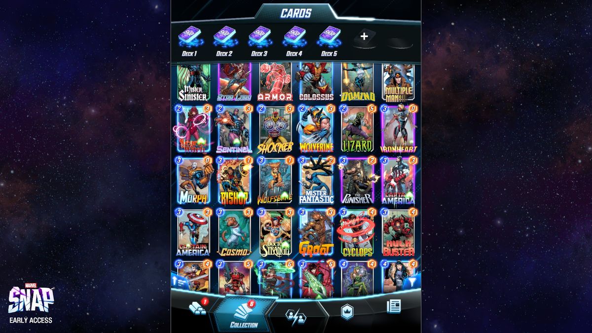 The card game Marvel Snap.