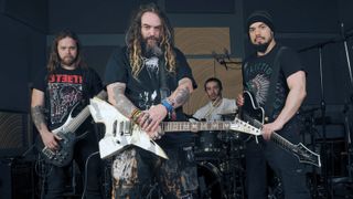 Soulfly (from left): Mike Leon, Max Cavalera, Zyon Cavalera and Marc Rizzo