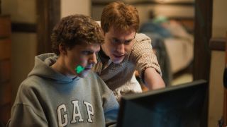 Jesse Eisenberg as Mark Zuckerberg in The Social Network 