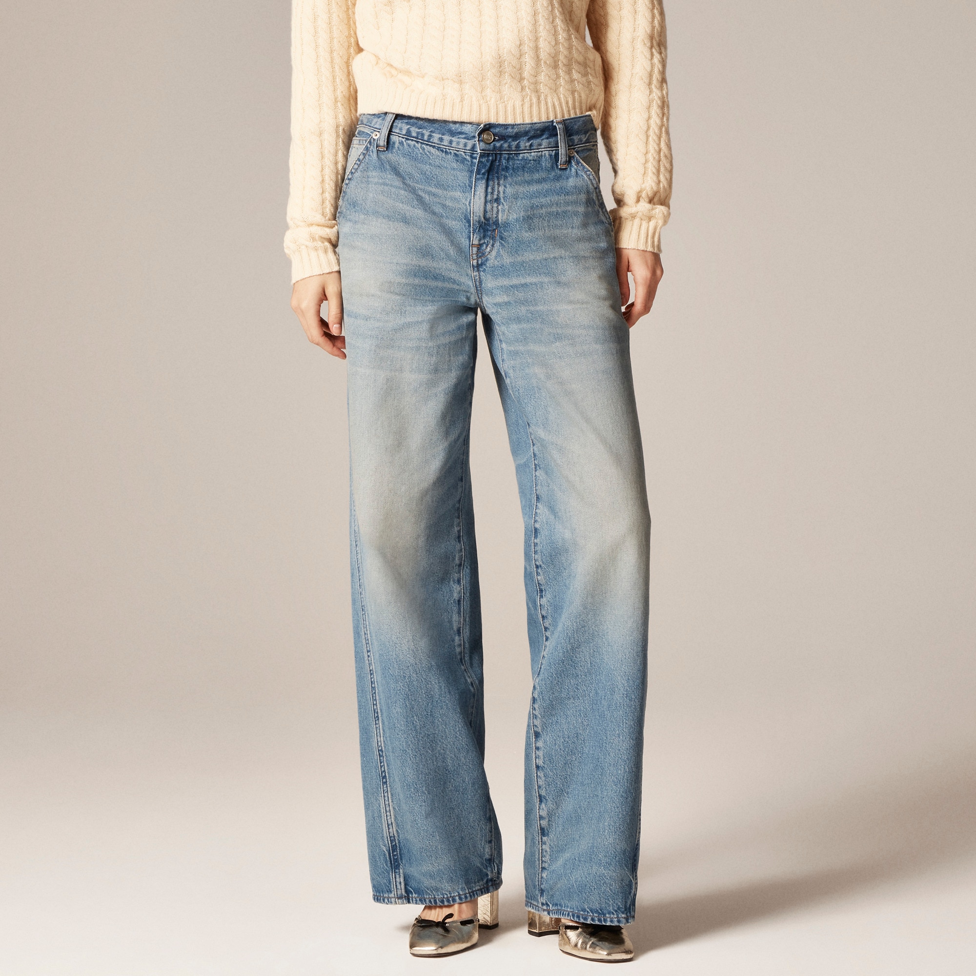 Utility Low-Rise Wide-Leg Jean