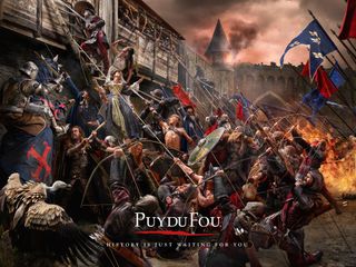 History comes alive in this print ad for a French theme park
