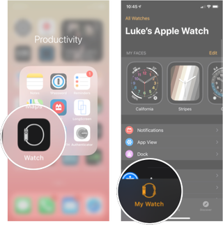 Automatically Adding Music To Apple Watch: Launch the Watch app from the Home screen on your iPhone, and then tap the My Watch tab.