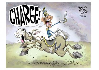 Obama's got the reins?