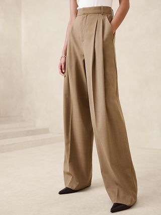 Siena Wide-Leg Italian Wool Pant