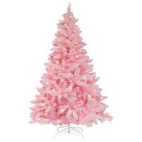 Veikous Flocked Artificial Christmas Tree