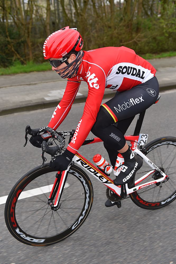 Kris Boeckmans (Lotto Soudal) back in action in the Scheldeprijs