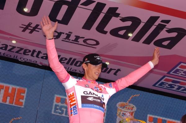 Ramunas Navardauskas (Garmin - Barracuda) in the Giro lead