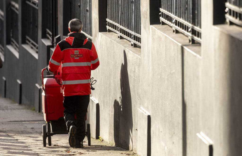 A Royal Mail postman