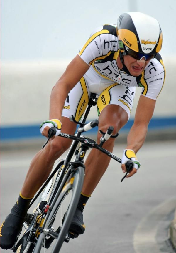 Peter Velits (HTC-Columbia) finished 11th in the time trial and 10th overall