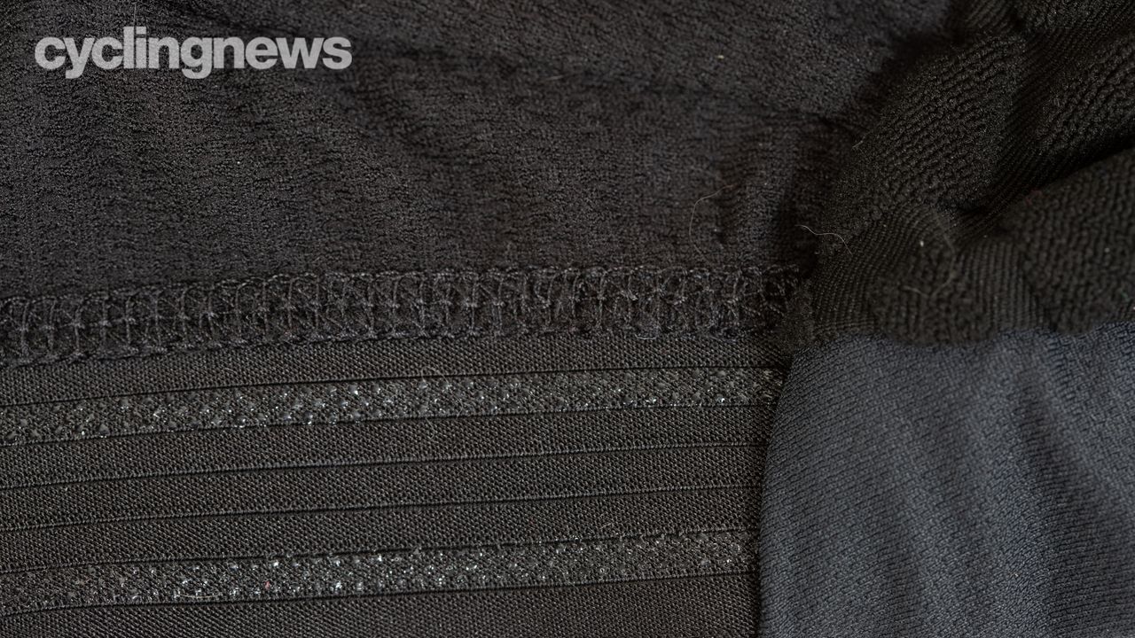 Assos Equipe RS Spring Fall Jacket Targa detail of gripper at the back