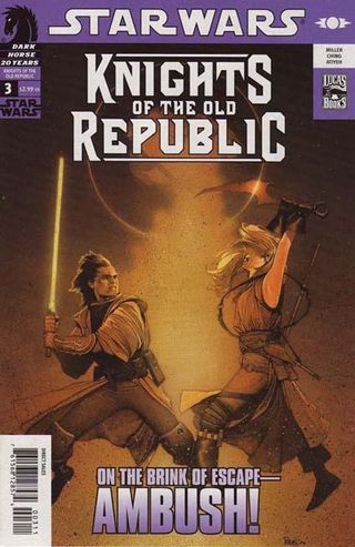 KOTOR focuses on the character of Zayne Carrick, a Padawan who becomes hunted by the Jedi Order after being wrongfully accused of a crime.