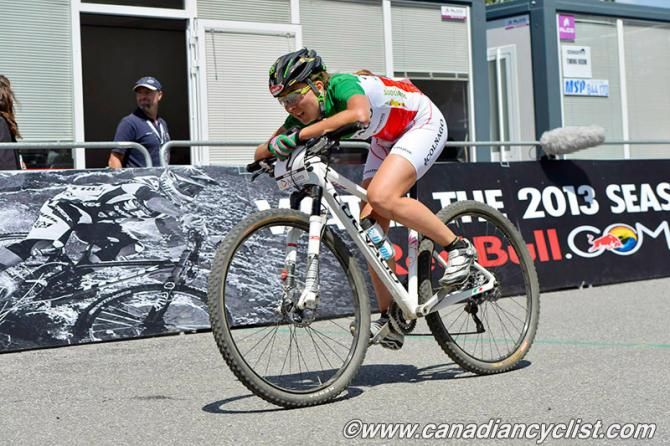 Eva Lechner (Colnago) had nothing left after finishing