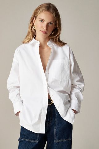 J.Crew Étienne Oversized Shirt in Lightweight Oxford