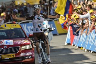 Romain Bardet wins stage 18.