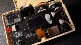 The inside of the Rewindpix compact camera