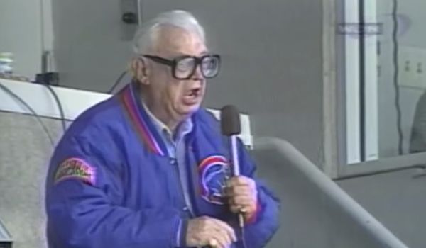 Budweiser's ad features Harry Caray announcing Cubs as World