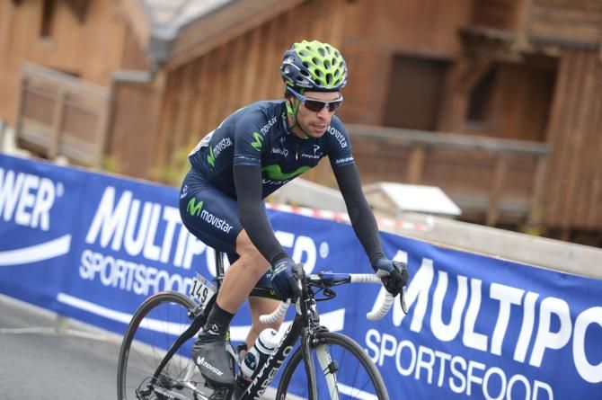 Giovanni Visconti (Movistar Team) rides to a stage win