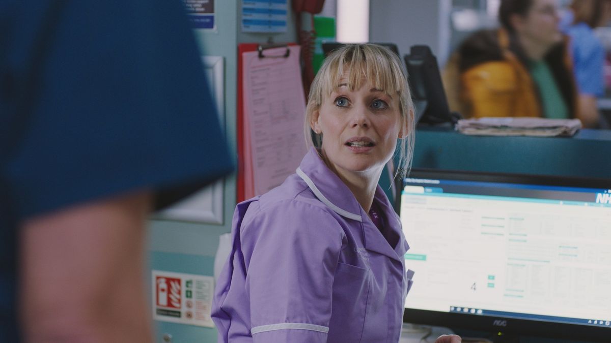 Casualty: Kellie Shirley as psych nurse Sophia Peters. 