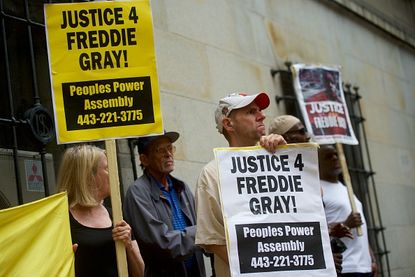 The driver of the van in which Freddie Gray sustained a fatal spinal injury was acquitted of second-degree murder.
