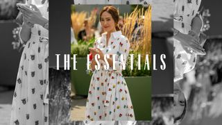 the essentials floral dress