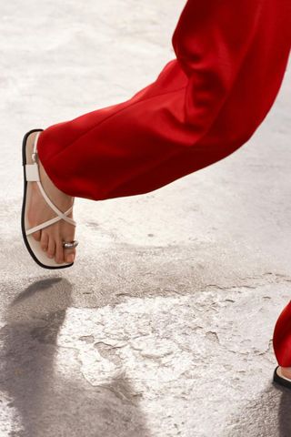 Zara Strappy Flat Sandals