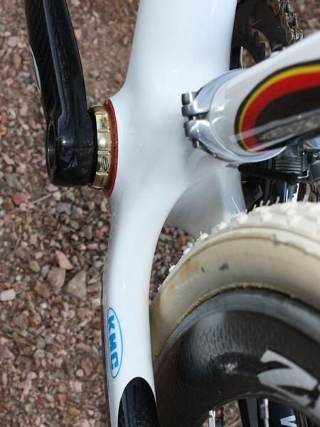 There's generous mud clearance ahead of the rear tire.