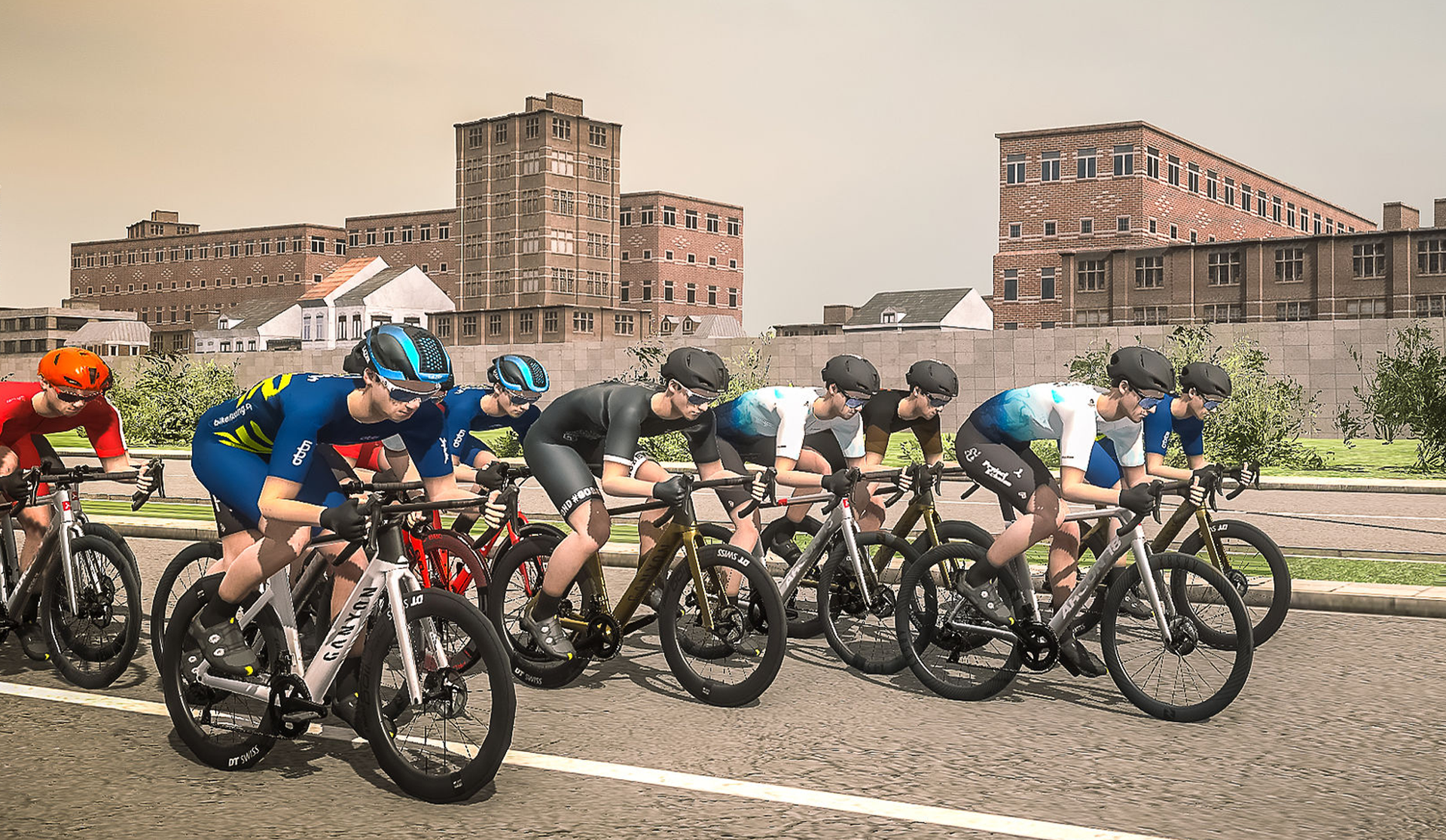 Image shows racing on Wahoo X