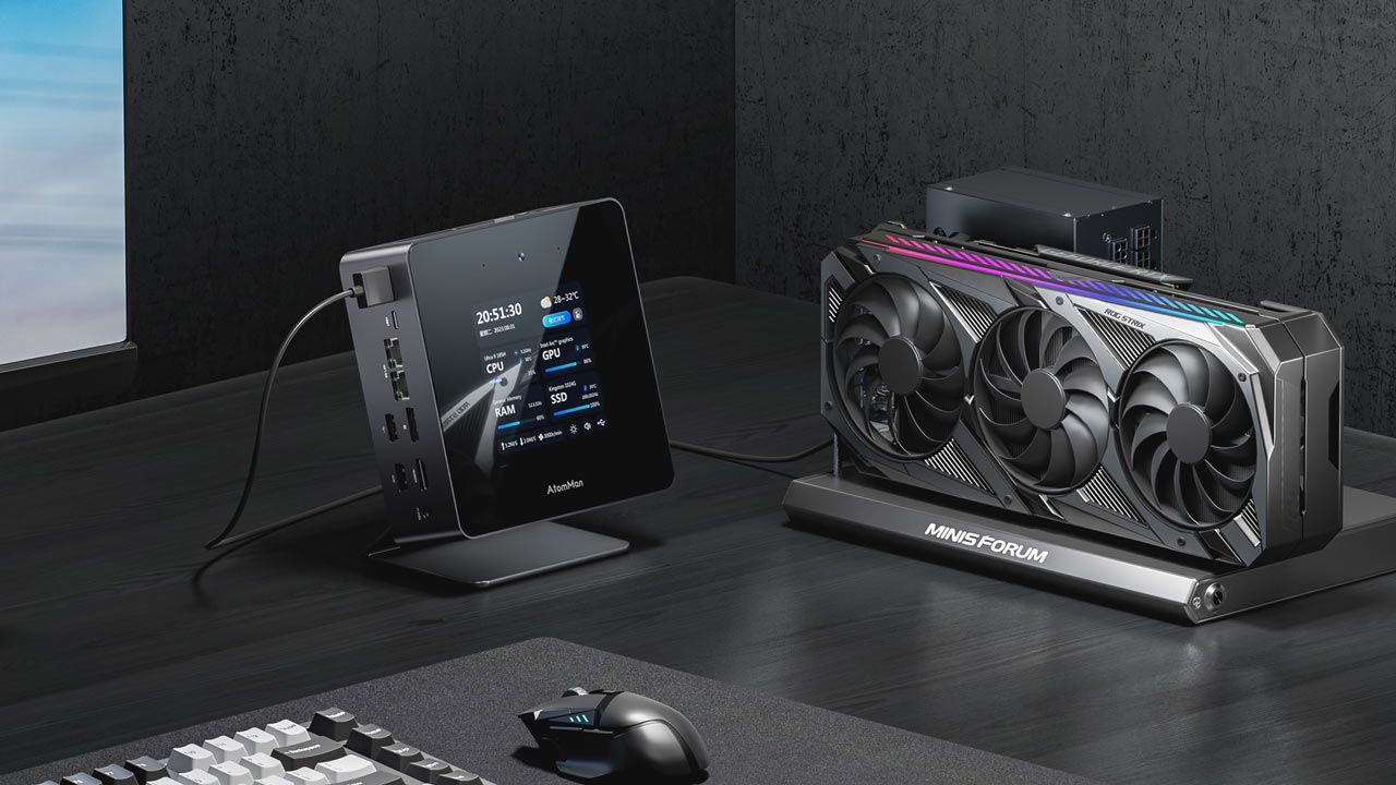 【ベアボーン】　AtomMan X7 Ti MinisForum AtomMan X7 Ti touchscreen mini PC comes packing an
