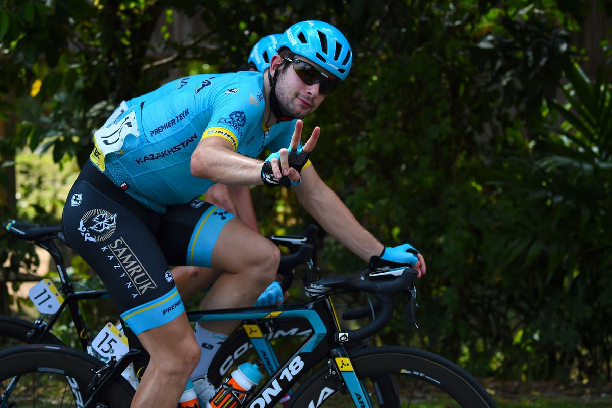 Riccardo Minali (Astana) was relaxed during the stage
