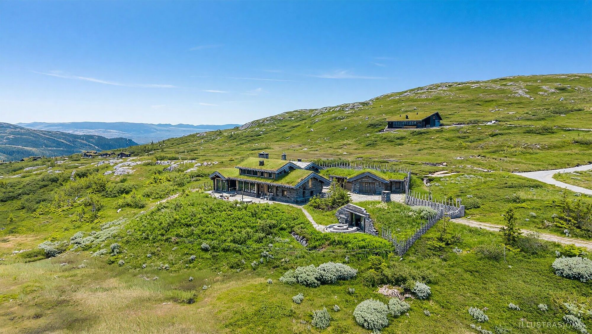A breathtaking Norwegian lodge tucked into a perfect, unspoilt mountainside