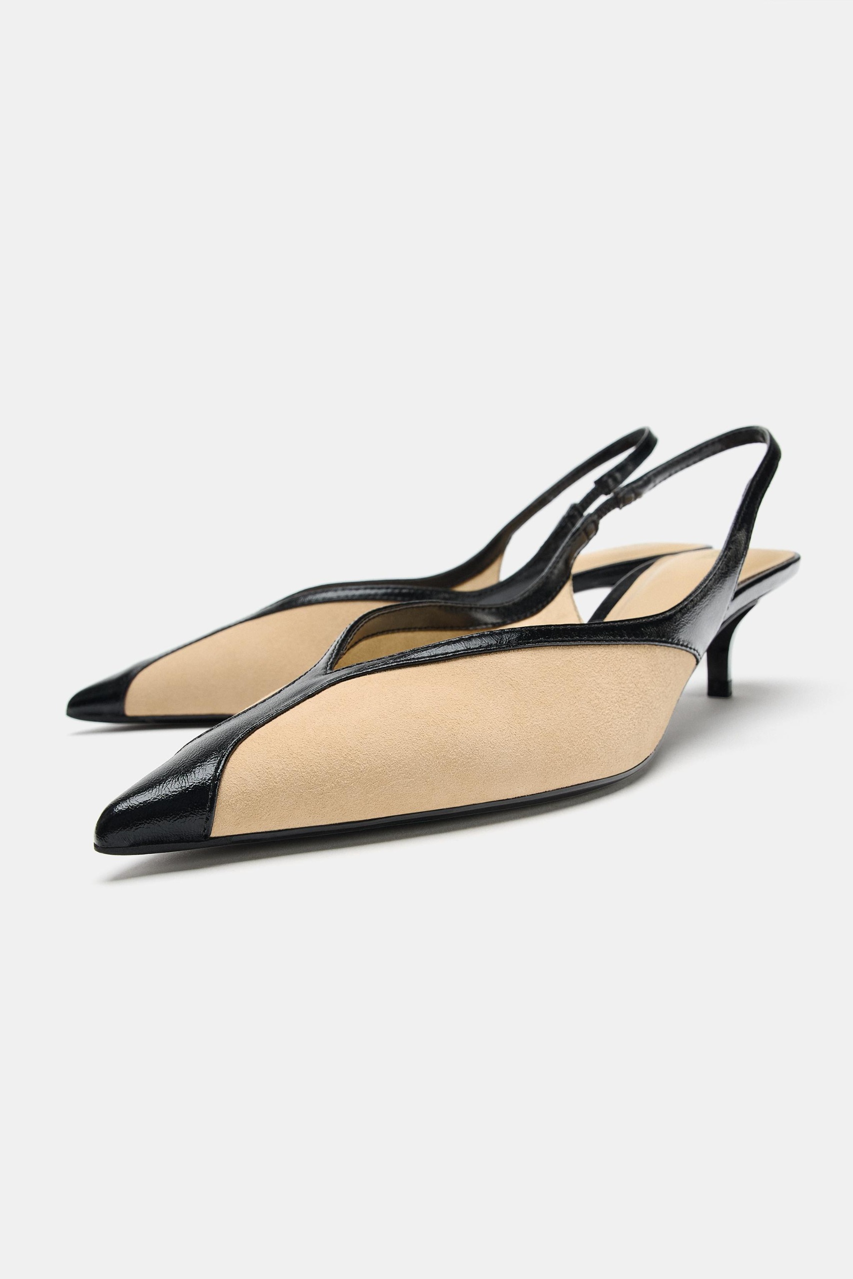 Combined Slingback Heels - Multi-Color - 5