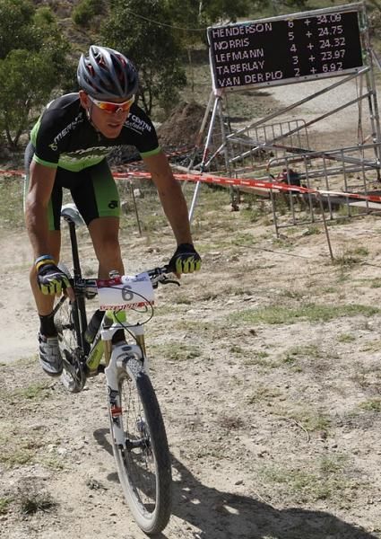 Chris Jongewaard nearing the end of the race