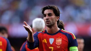 Ferran Torres playing for Spain against Iraq ahead of their game against Peru.