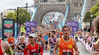 Runners at the London Marathon 2022