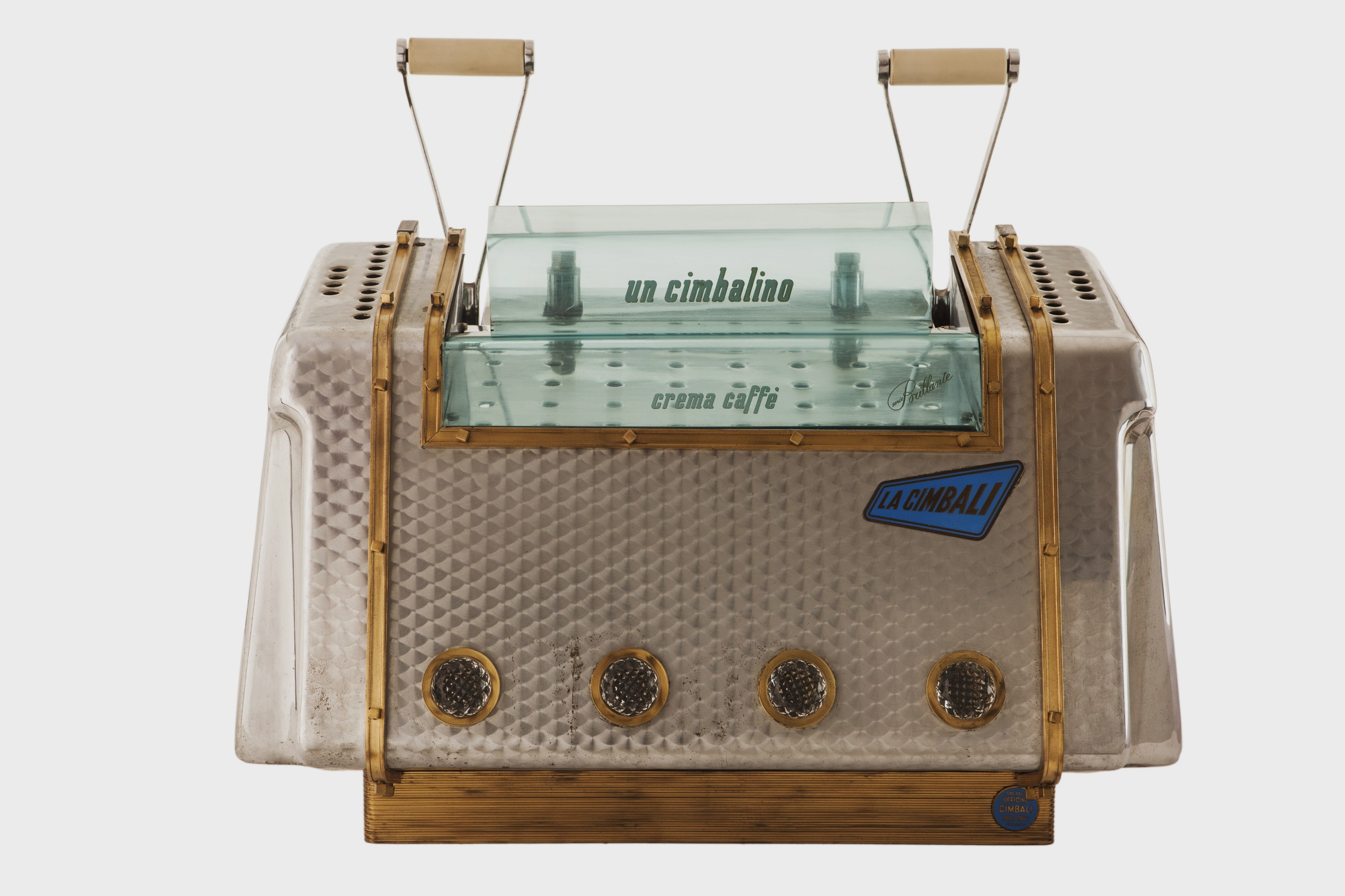 1952 coffee machine from the exhibition, Italian Passion: The Art of Espresso