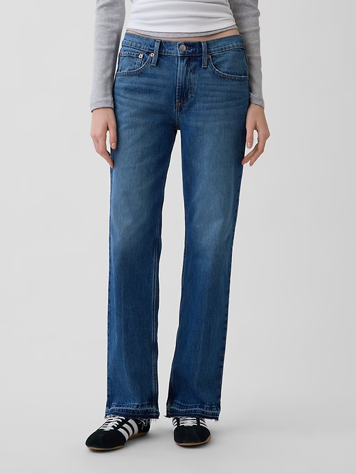 Gap, Mid Rise Relaxed Straight Jeans