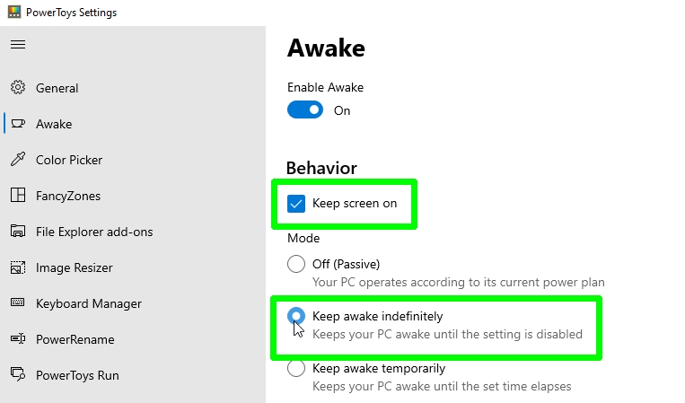 how to keep your pc awake - keep on