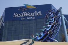 The entrance of SeaWorld Abu Dhabi. 