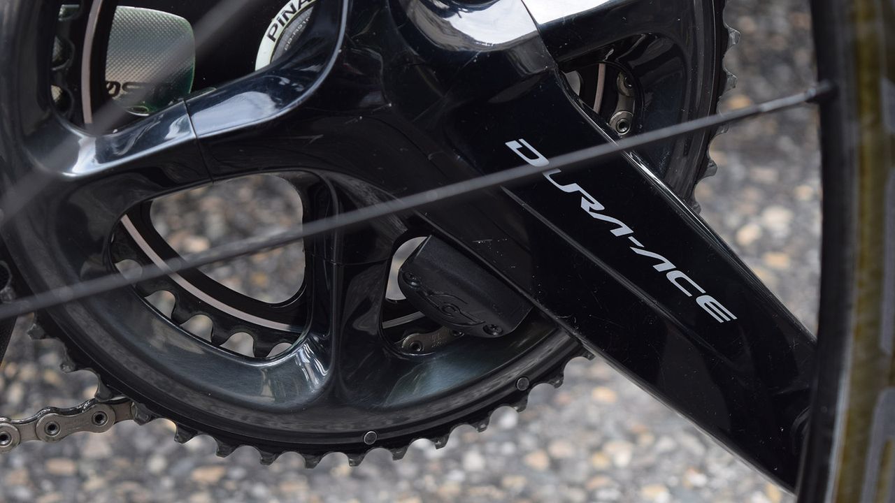 Though also having the option of Shimano power meters, Team Sky generally race on Stages power meters